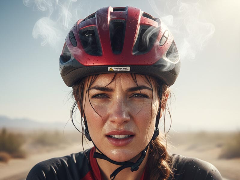 Hot bike helmets often create an excuse for not wearing them Hot bike helmets often create an excuse for not wearing them