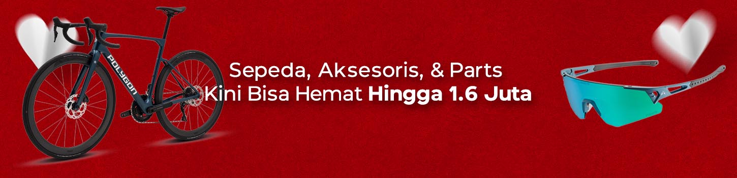 Sepeda, parts, & aksesoris hemat hingga 1.6 juta Sepeda, parts, & aksesoris hemat hingga 1.6 juta
