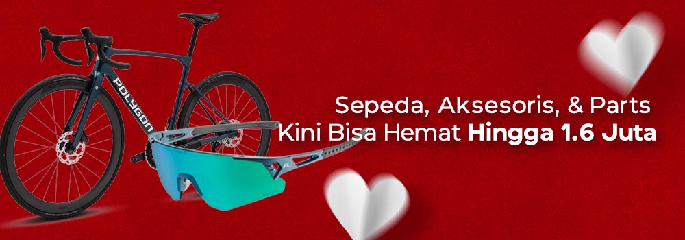 Sepeda, parts, & aksesoris hemat hingga 1.6 juta Sepeda, parts, & aksesoris hemat hingga 1.6 juta