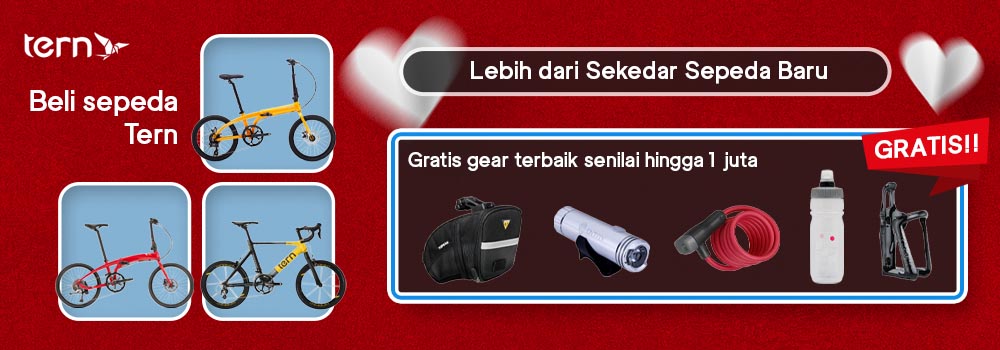 Sepeda Tern gratis gear hingga 1 juta Sepeda Tern gratis gear hingga 1 juta