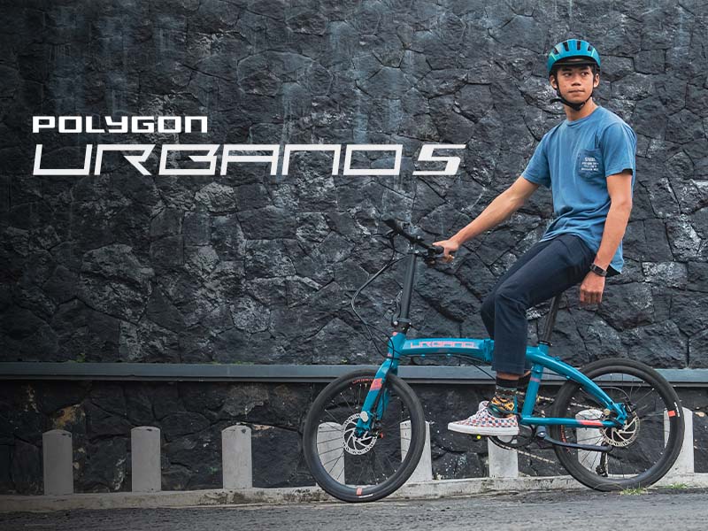 Sepeda Lipat Polygon Urbano 5 Biru Sepeda Lipat Polygon Urbano 5 Biru