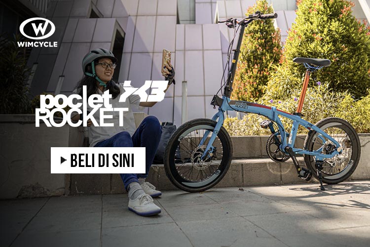 Wimcycle Sepeda Lipat Pocket Rocket X3 Wimcycle Sepeda Lipat Pocket Rocket X3
