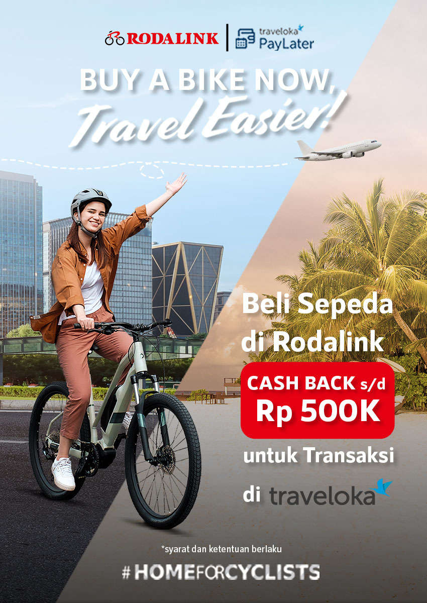Beli Sepeda Bonus Diskon Tiket/Hotel Pesawat di Traveloka! Beli Sepeda Bonus Diskon Tiket/Hotel Pesawat di Traveloka!