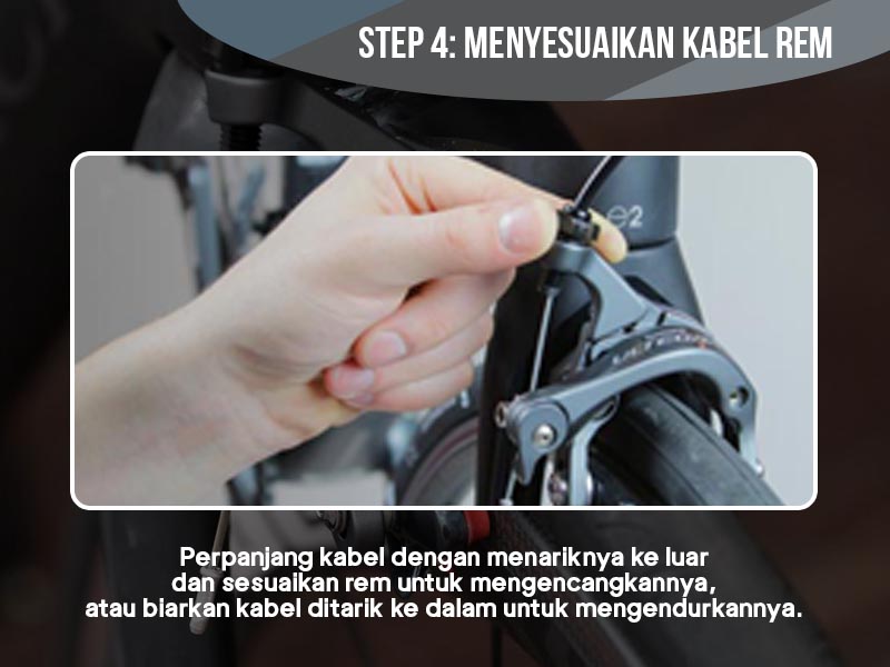 Menyesuaikan Kabel Rem Menyesuaikan Kabel Rem