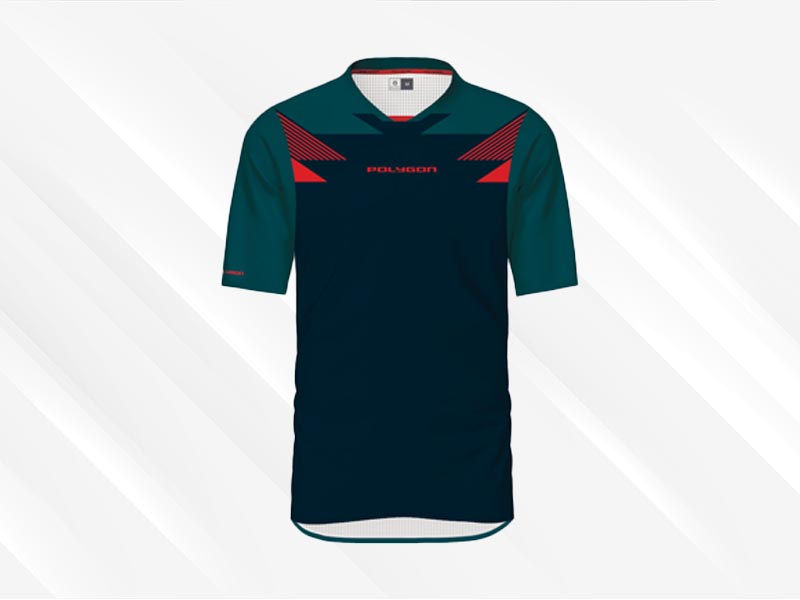 Jersey Sepeda Polygon AM Steele Short Sleeve Jersey Sepeda Polygon AM Steele Short Sleeve