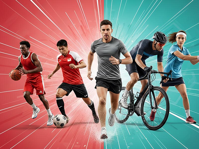 Olahraga lari, gym, dan basket memerlukan jenis baju jersey yang berbeda Olahraga lari, gym, dan basket memerlukan jenis baju jersey yang berbeda