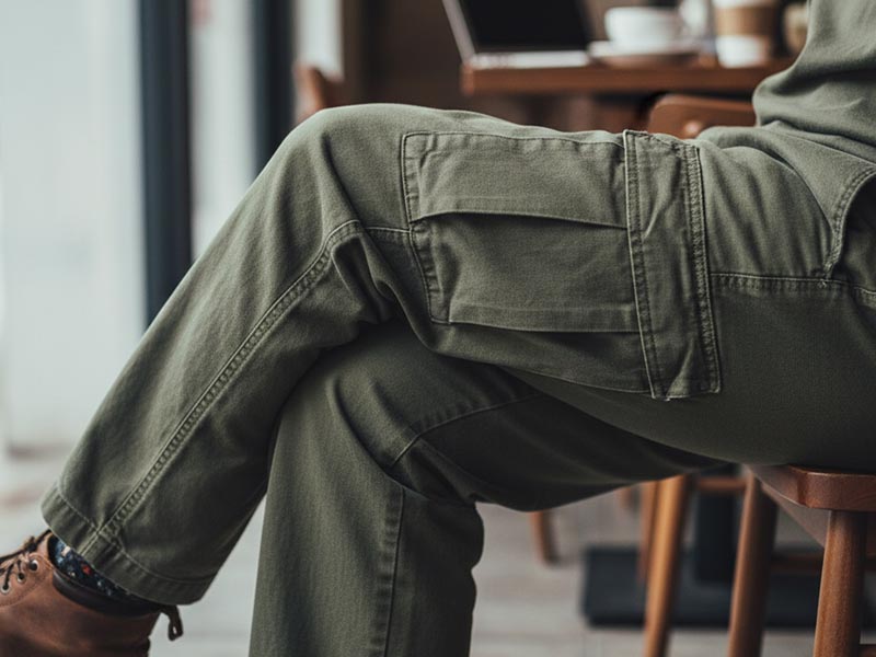 Tampil stylish saat nongkrong dengan celana cargo Tampil stylish saat nongkrong dengan celana cargo