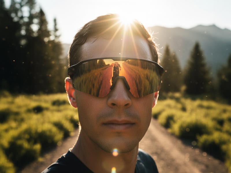 Kacamata lari melindungi mata dari sinar UV Kacamata lari melindungi mata dari sinar UV