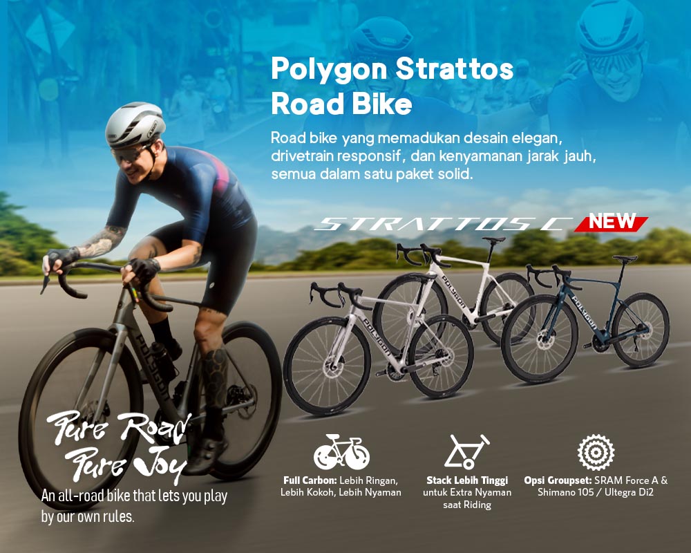 New Polygon Strattos Road Bike New Polygon Strattos Road Bike