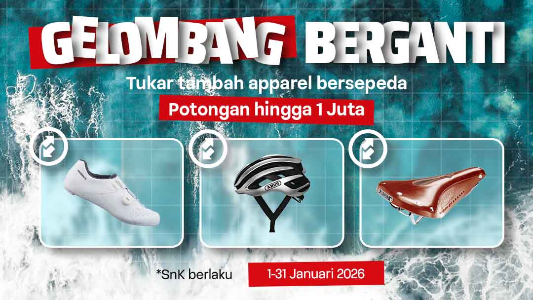 Tukar tambah apparel sepeda hemat hingga satu juta Tukar tambah apparel sepeda hemat hingga satu juta
