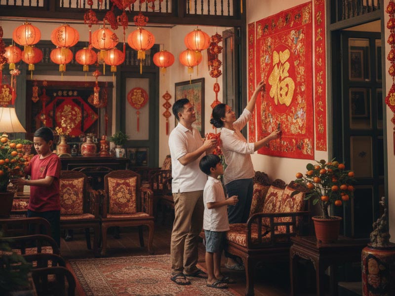 Menghias rumah dengan dekorasi imlek Menghias rumah dengan dekorasi imlek