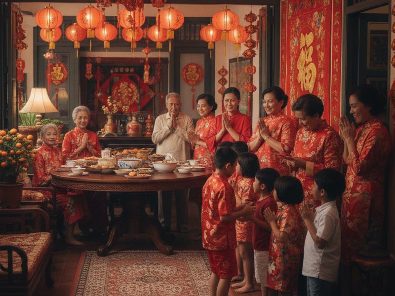 Berbagi Angpao & doa bersama keluarga Berbagi Angpao & doa bersama keluarga