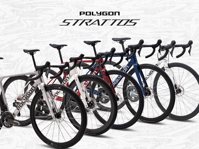 Polygon Strattos road bike lineup Polygon Strattos road bike lineup