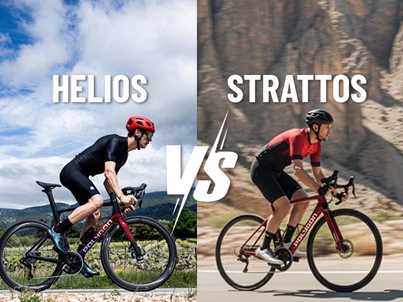 Polygon Strattos vs Helios Road Bike Polygon Strattos vs Helios Road Bike