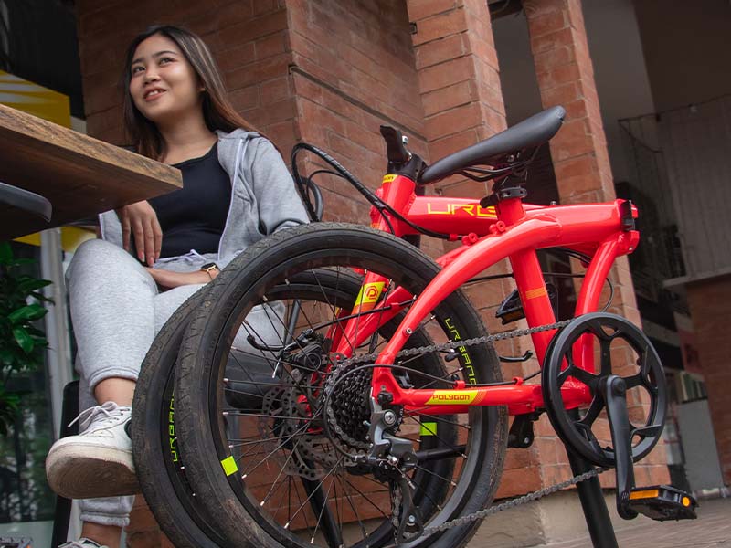 Polygon Urbano 3 Pink foldable bicycle Polygon Urbano 3 Pink foldable bicycle