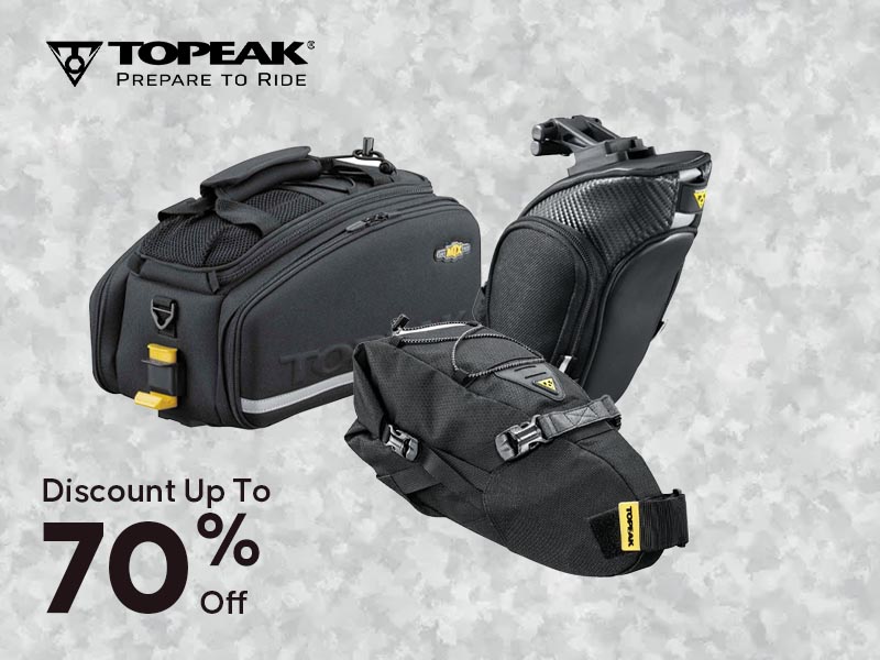 Topeak cycling gear: up to 70% off Topeak cycling gear: up to 70% off