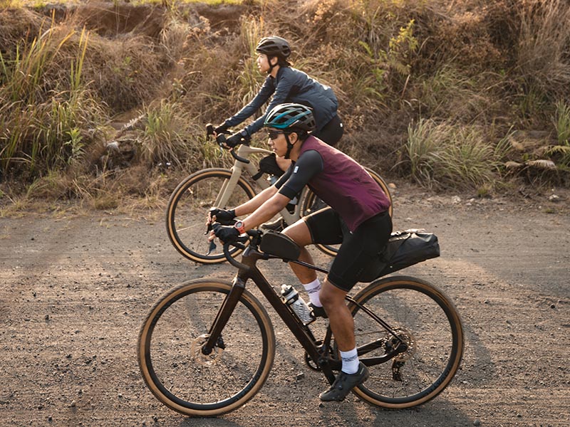 Beginner gravel cyclists trying a new surface Beginner gravel cyclists trying a new surface
