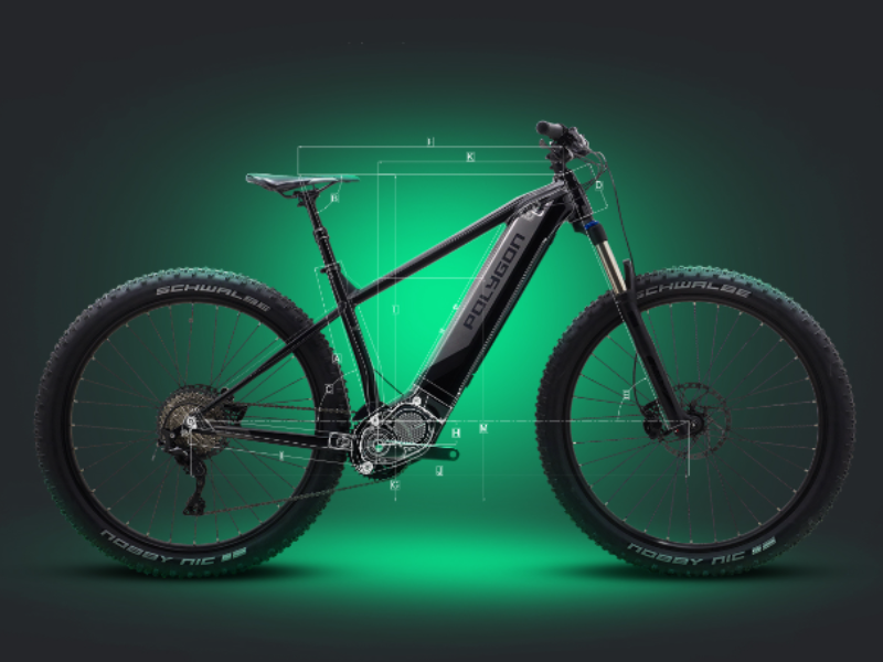 An electric bicycle frame & body details An electric bicycle frame & body details