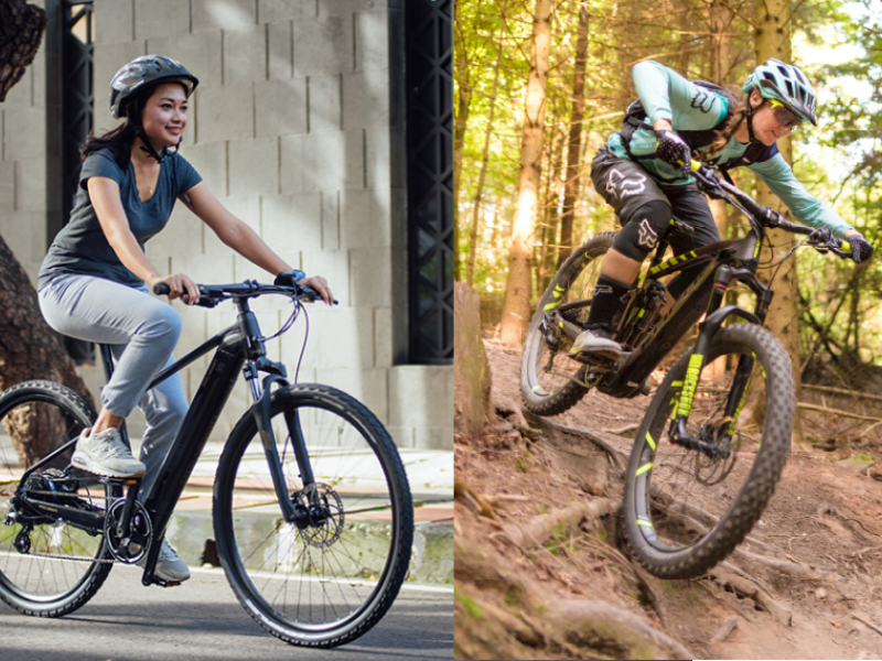 Electric commuting bike vs electric mountain bike Electric commuting bike vs electric mountain bike