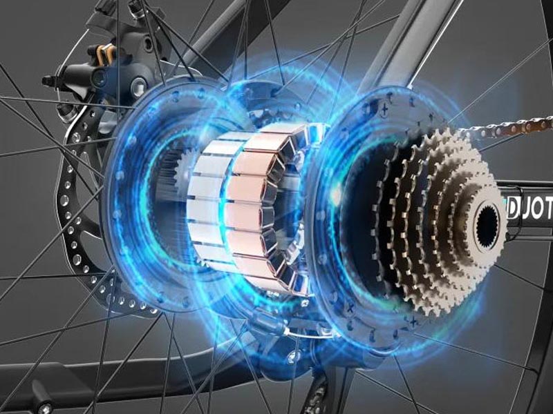 The Electric bike’s sensor detects user's foot movement The Electric bike’s sensor detects user's foot movement