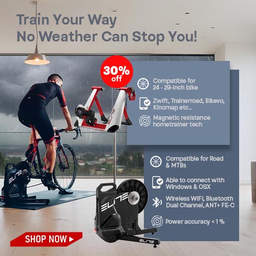 Train anytime with indoor trainers Train anytime with indoor trainers