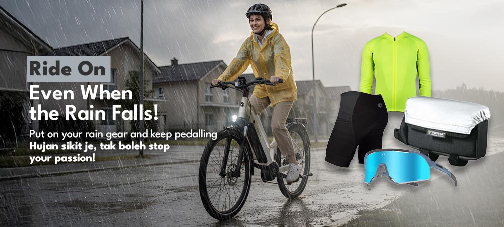 Rain-ready cycling essential Rain-ready cycling essential