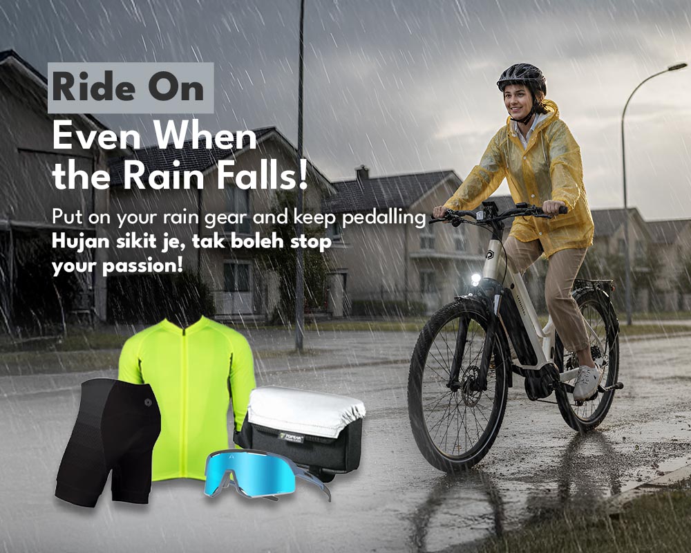 Rain-ready cycling essential Rain-ready cycling essential