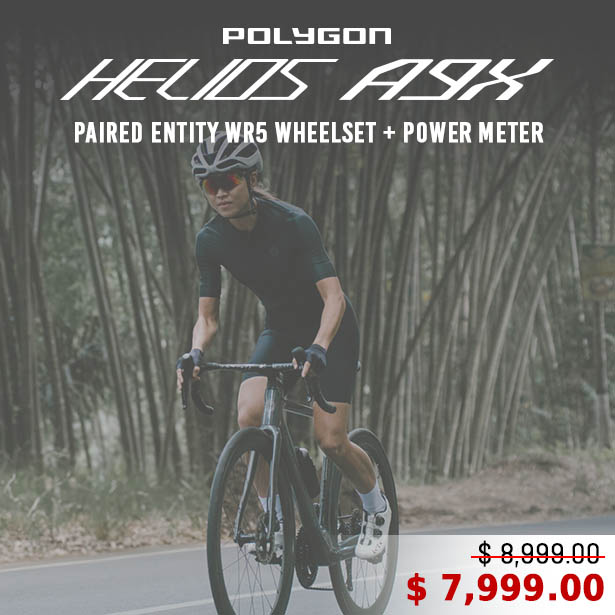 Polygon A9X Road Bike with Entity WR5 Wheelset and Power Meter Polygon A9X Road Bike with Entity WR5 Wheelset and Power Meter