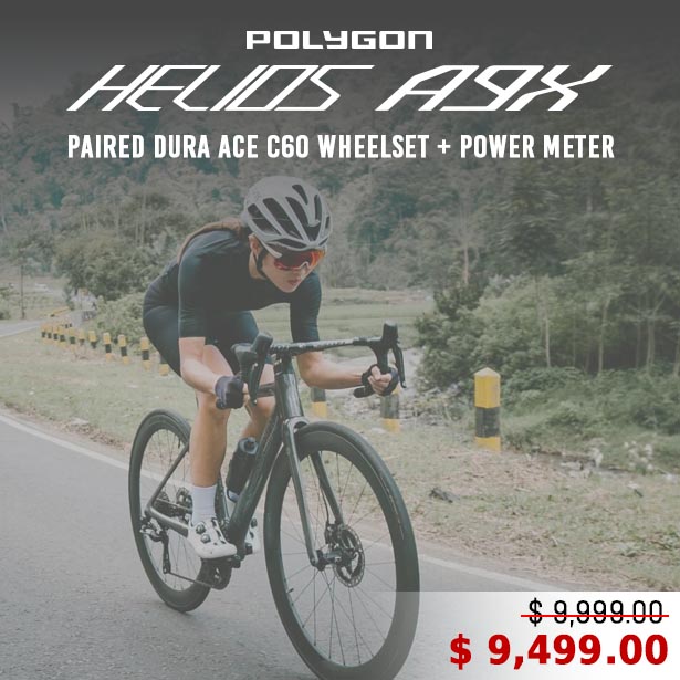 Helios A9X Road Bike with Dura Ace C60 Wheelset and Power Meter Helios A9X Road Bike with Dura Ace C60 Wheelset and Power Meter