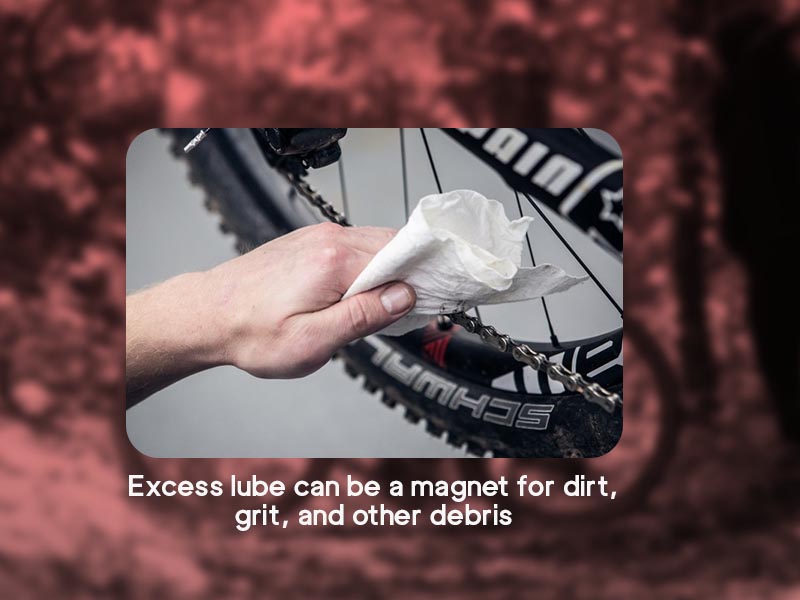 Wipe Off Excess Lubricant Wipe Off Excess Lubricant