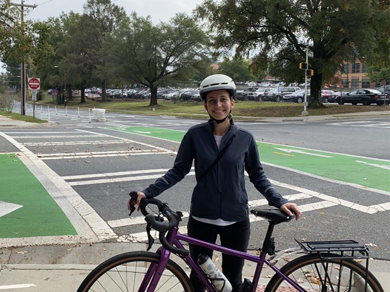A cyclist explores freedom with a gravel bike A cyclist explores freedom with a gravel bike