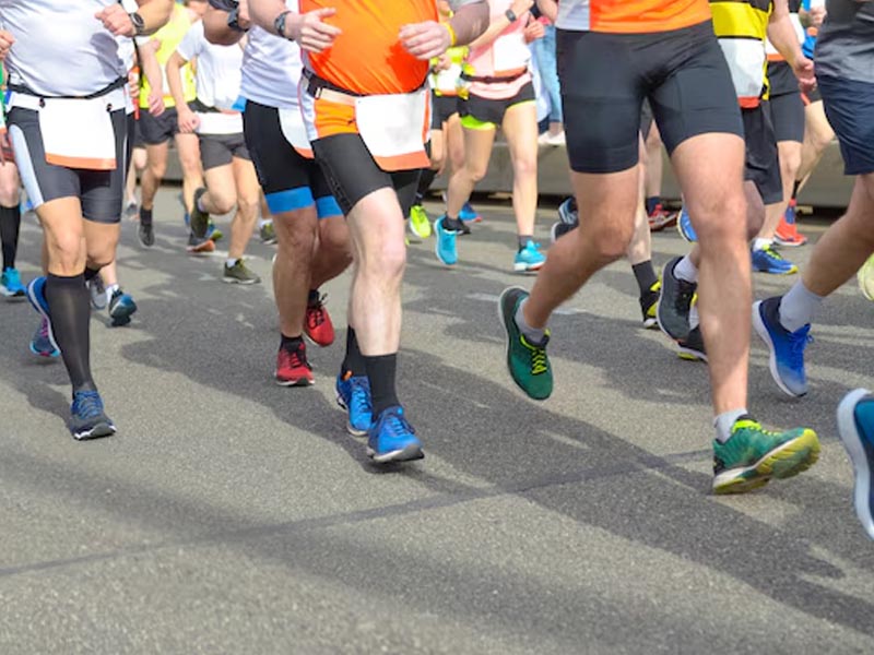 Running socks prevent feet from dampness and blisters Running socks prevent feet from dampness and blisters