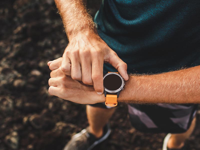 A running watch helps to track the performance and make the runner looks cool A running watch helps to track the performance and make the runner looks cool