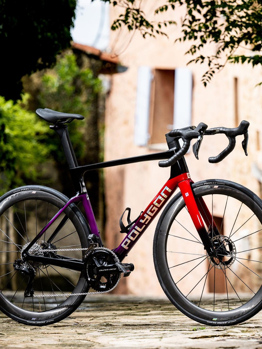 Meticulous detail of the All-New Polygon Helios A road bike Meticulous detail of the All-New Polygon Helios A road bike