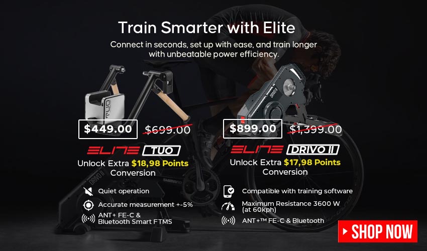 Elite Indoor Bike Trainer Up To $500 Off! Elite Indoor Bike Trainer Up To $500 Off!
