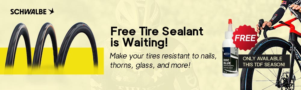 Buy a Schwalbe tire with free tire sealant Buy a Schwalbe tire with free tire sealant