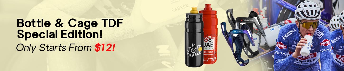 Special TDF edition bottle & cage Special TDF edition bottle & cage