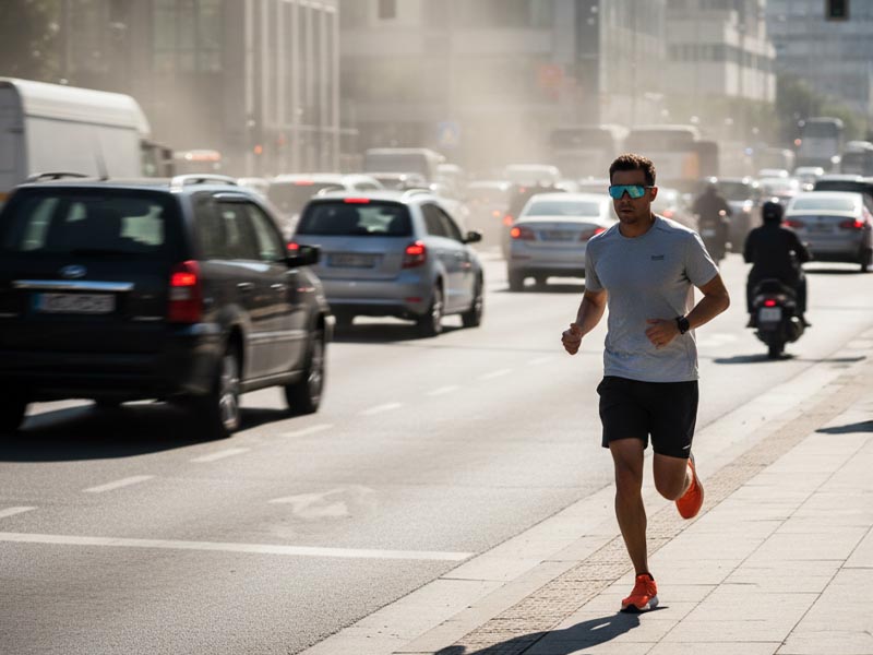 Running sunglasses provide wind & dust protection Running sunglasses provide wind & dust protection