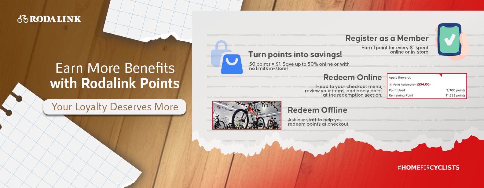 Earn More Benefits with Rodalink Points Earn More Benefits with Rodalink Points