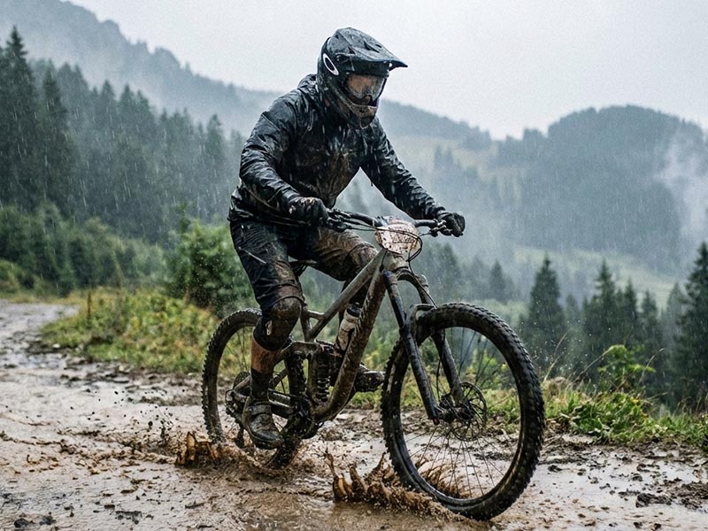 Mountain biking techniques in the rain Mountain biking techniques in the rain