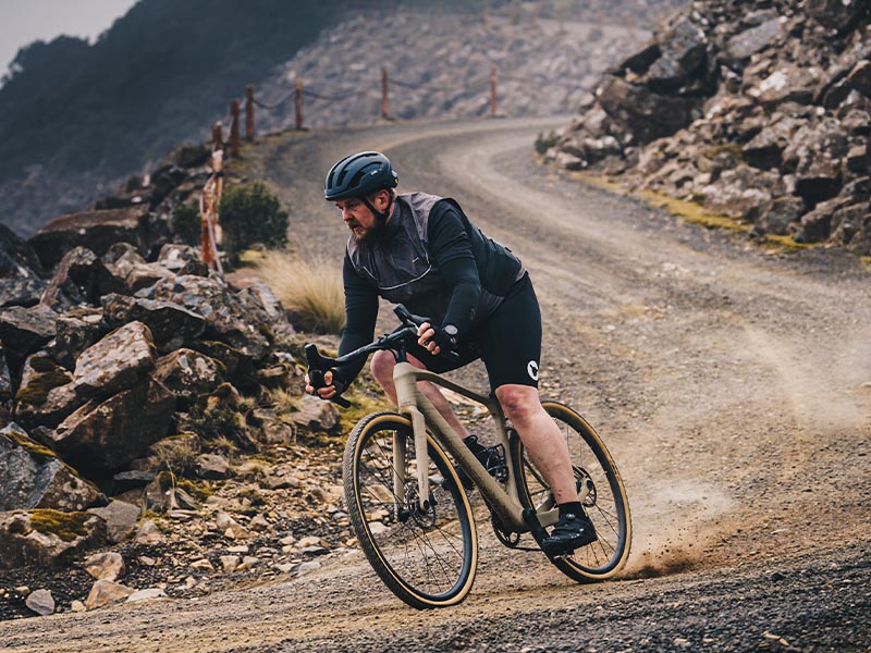Exhilarating gravel cycling over gravel paths Exhilarating gravel cycling over gravel paths