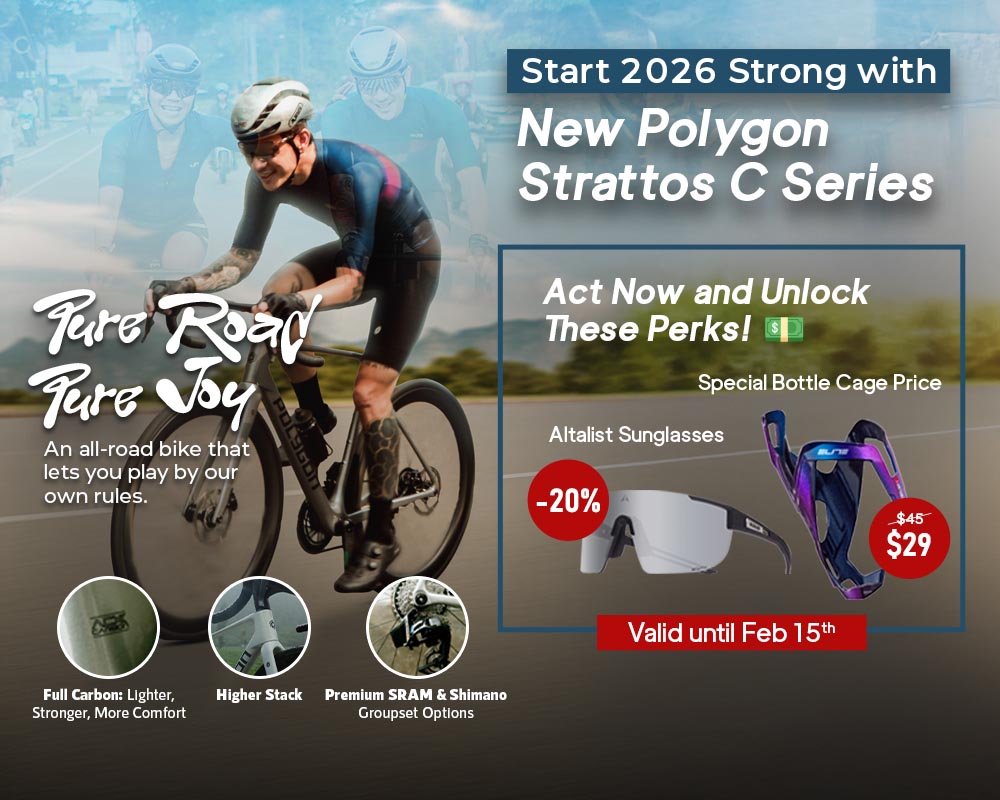 New Polygon Strattos C road bike launch & promo New Polygon Strattos C road bike launch & promo