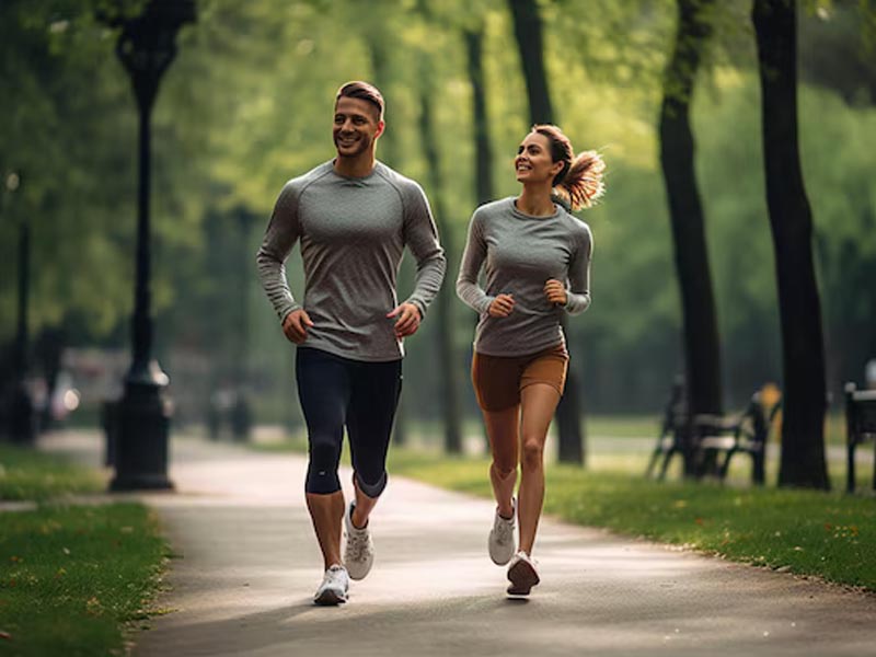 Morning park run with the special person Morning park run with the special person