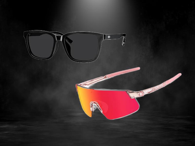 A regular vs sport sunglasses A regular vs sport sunglasses