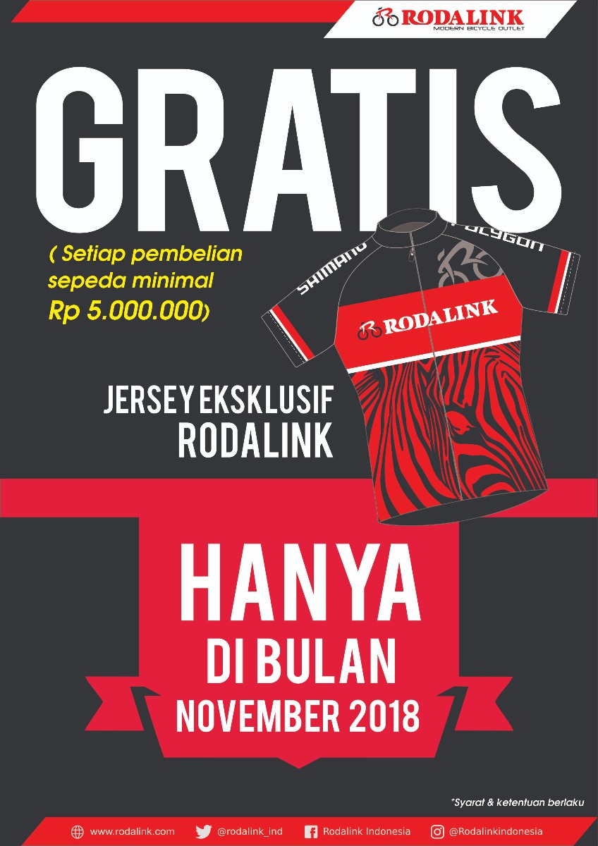 Promo jersey gratis