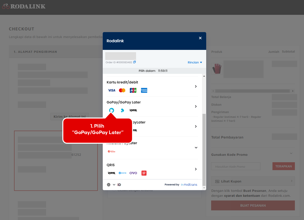 Cara pembayaran GoPay atau GoPay Later Cara pembayaran GoPay atau GoPay Later