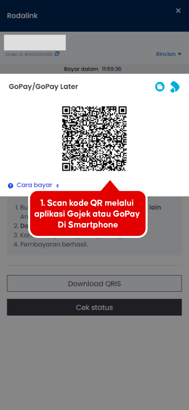 Cara pembayaran GoPay atau GoPay Later Cara pembayaran GoPay atau GoPay Later
