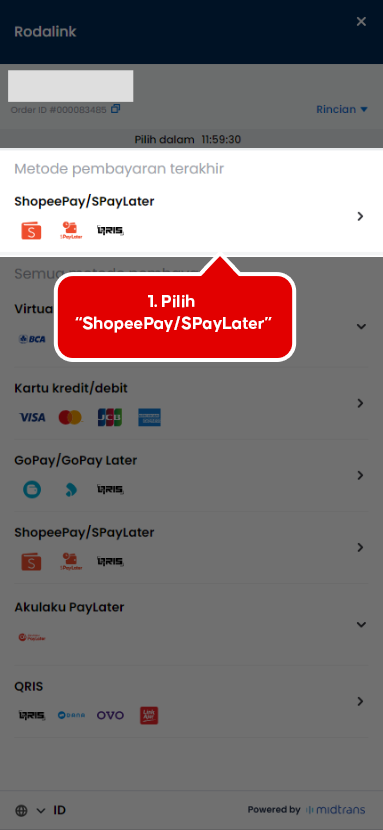 Cara pembayaran ShopeePay atau SPayLater Cara pembayaran ShopeePay atau SPayLater