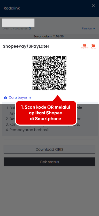 Cara pembayaran ShopeePay atau SPayLater Cara pembayaran ShopeePay atau SPayLater