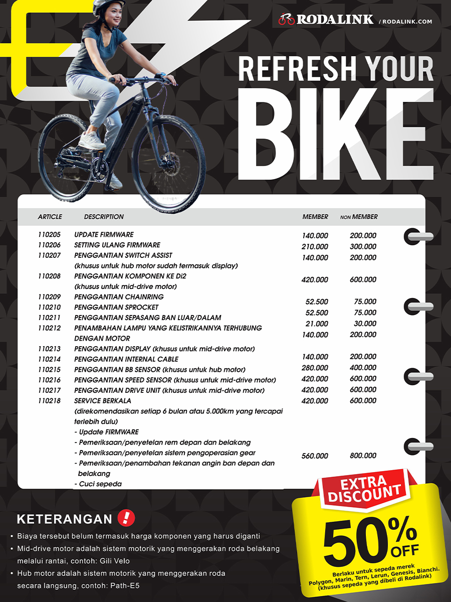Biaya Servis Sepeda Elektrik Di Rodalink Biaya Servis Sepeda Elektrik Di Rodalink